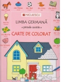 Limba germana - primele cuvinte - carte de colorat