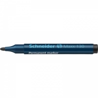 Marker permanent Schneider 130, varf rotund, 1-3 mm, negru