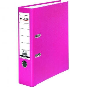 Biblioraft Falken plastifiat color, 50 mm, roz