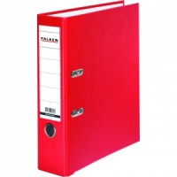 Biblioraft Falken plastifiat color, 80 mm, rosu