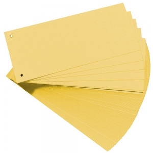 Separatoare Eco, carton, dimensiuni 105 x 240 mm, galben