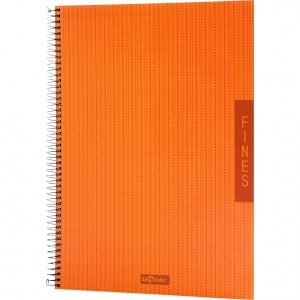 Caiet LeColor Fines, A4, matematica, 100 file, portocaliu
