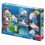 Dino Toys Puzzle 4 in 1 - Strumfii (54 piese)