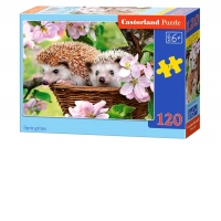 Puzzle 120 piese Arici Pimavara