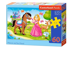 Puzzle 60 piese Princess and her friend