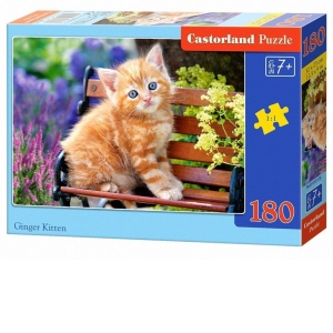 Puzzle 180 piese Ginger Kitten