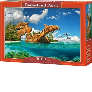 Puzzle 1000 piese Dolphin Paradise