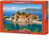 Puzzle 2000 piese Sveti Stefan Muntenegru