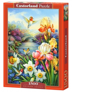 Puzzle 1500 piese Golden Irises