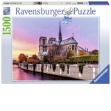 Puzzle Pictura Notre Dame, 1500 Piese