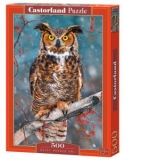 Puzzle 500 piese Great Horned Owl