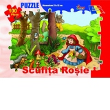 Puzzle 100 piese - Scufita Rosie