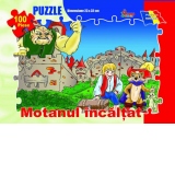 Puzzle 100 piese - Motanul incaltat