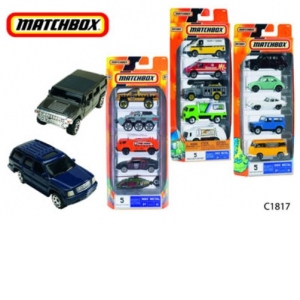 Matchbox - Set 5 Masini - Mattel C1817 DVL 86 (vehicule constructii)