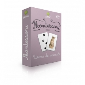 Carti de joc educative Montessori. Urme de animale