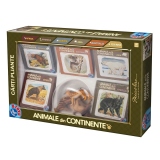 Carti pliante - Animale din continente cu figurine de animale