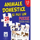 Animale domestice - Puzzle pentru podea 3-6 ani