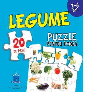 Legume - Puzzle pentru podea 3-6 ani