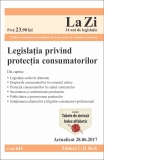 Legislatia privind protectia consumatorilor. Cod 643. Actualizat la 28.06.2017