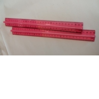 RIGLA 30CM PLASTIC TRANSPARENTA CU MANER