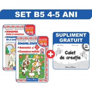 Set doua caiete B5 4-5 ani 2017 + Caiet de Creatie