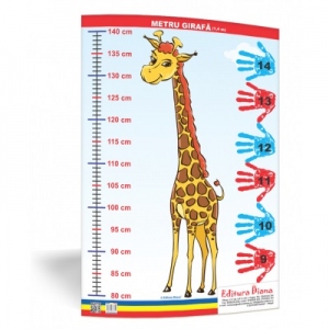 Vezi detalii pentru Metru girafa 1, 4 metri - plansa 50x70 - Proiecte Tematice
