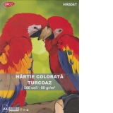 Hartie colorata HR804T 80G/MP A4 500 coli Daco turcoaz