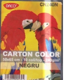 Carton color CN240N negru 50X65  10COLI Daco 240G/MP