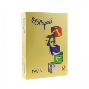 Carton color 160 g/mp A4 galben mediu Favini 202