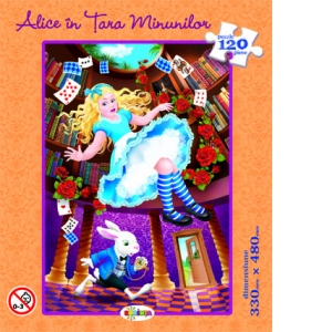 Puzzle 120 piese Alice in Tara Minunilor