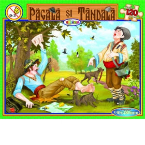 Puzzle 120 piese Pacala si Tandala