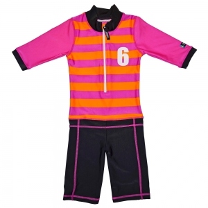 Costum de baie Sport pink marime 86- 92 protectie UV Swimpy