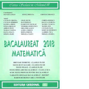 Bacalaureat 2018 Matematica