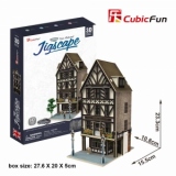Colectia Jigscape - Restaurant din epoca Tudorilor - Puzzle 3D - 44 de piese