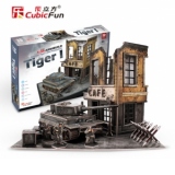 Puzzle 3D - Tancuri germane -  German Tiger I Mid Production