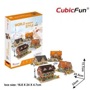 Case traditionale din Germania - Puzzle 3D - 181 piese