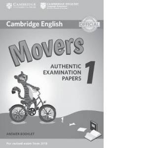 Cambridge English Movers 1 for Revised Exam from 2018 Answer Booklet : Authentic Examination Papers