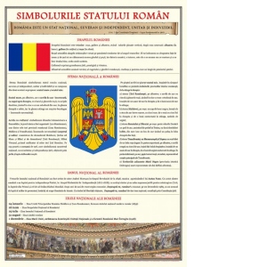 Simbolurile Statului Roman (plansa, 700x1000mm)