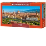 Puzzle Panoramic 600 piese Panorama cu Florenta 60078