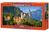 Puzzle Panoramic 600 piese Castelul Neuschwanstein, Germania 60221