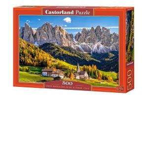 Puzzle 500 piese Santa Maddalena in Val di Funes - Italia 52738