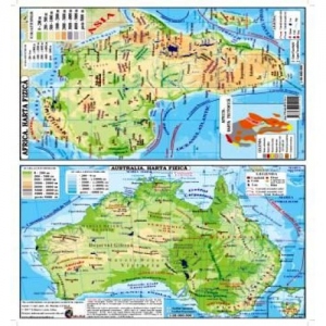 Harta Africa si Australia pliata