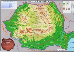 Harta Romania pliata