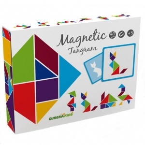 Puzzle geometric Tangram pentru stimularea inteligentei