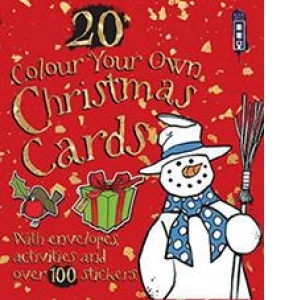 Colour Your Own x20 Christmas Cards