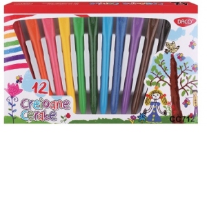 Creioane cerate colorate set 12 Daco