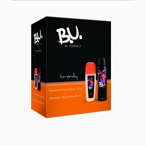 Set B.U. Trendy: Deodorant natural spray, 75 ml + Deodorant spray, 150 ml