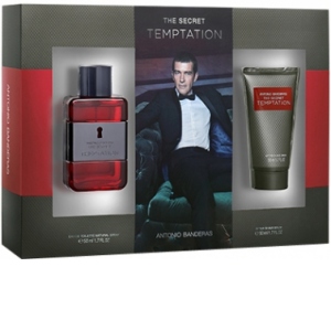 Set Cadou Antonio Banderas The Secret Temptation, Barbati: Apa de toaleta, 50 ml + After shave balsam, 50 ml