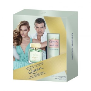 Set Antonio Banderas Queen of Seduction, Femei : Apa de toaleta, 50 ml + Lotiune de corp, 50 ml