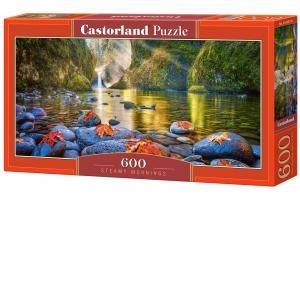 Puzzle Panoramic 600 piese Dimineata la Cascada 60191